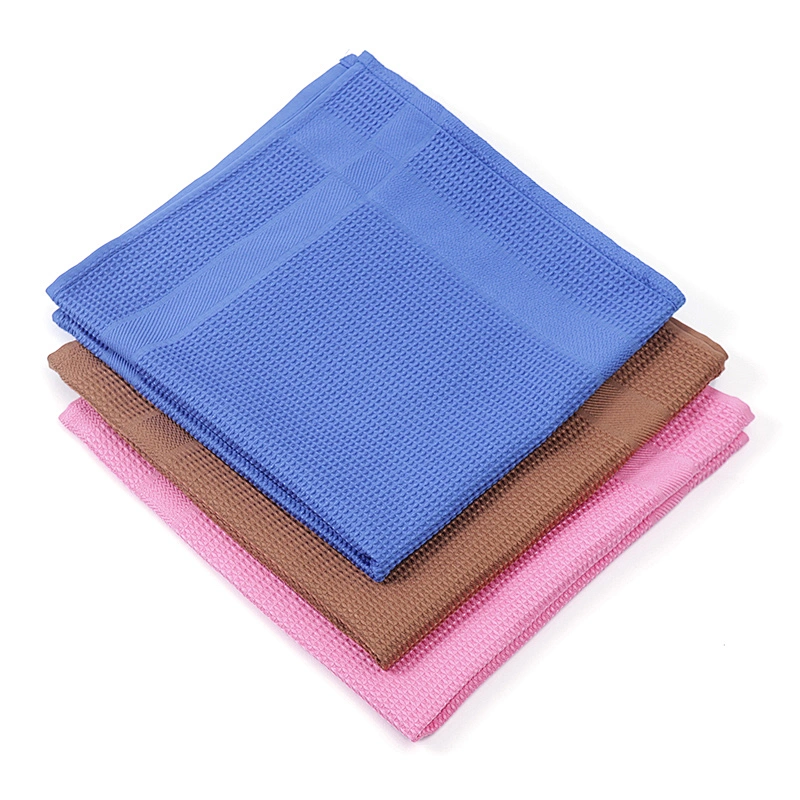 Microfiber waffle tea towel