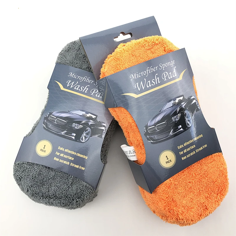 Microfiber Coral Car Cleaning Sponge