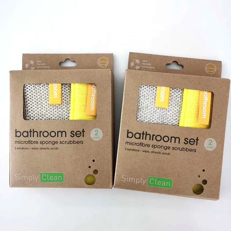 2pk Microfiber Bathroom Set Eco- friendly  Packing