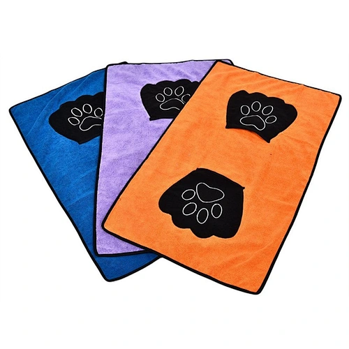 Microfiber Embroidered  Pet Towel