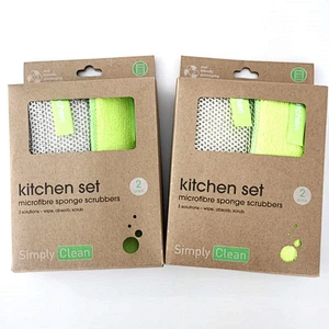 2pk Microfiber  Kitchen set Eco-friendly packing