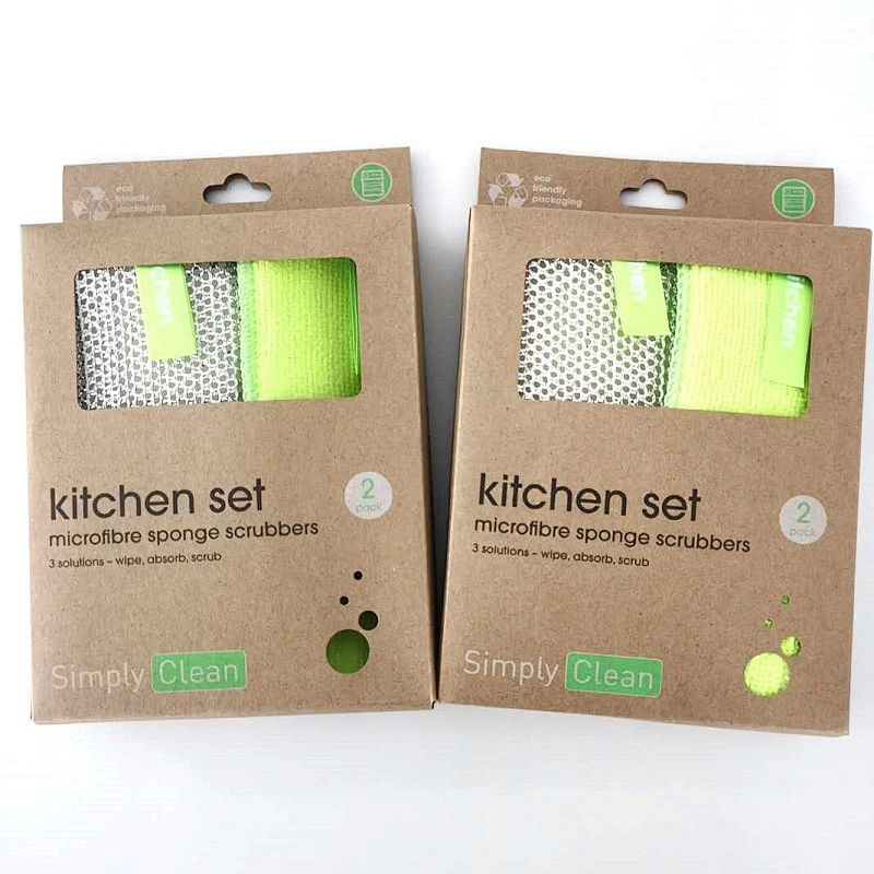 2pk Microfiber  Kitchen set Eco-friendly packing