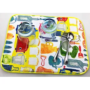 Microfiber  Printing  Dish Drying Mat