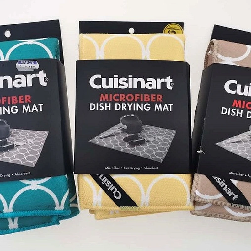 Microfiber Diamond Printing Dish  Drying Mat