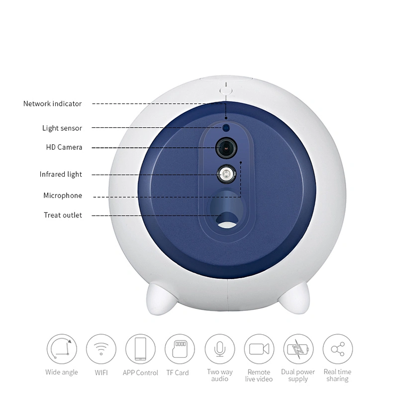 New Inventions Pet dog cat smart Companion Robot electronic pet toy treat shooter dispenser