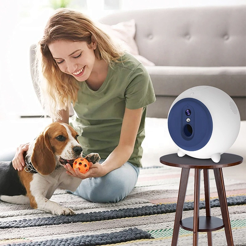 2021 best selling pet product Automatic pet Interactive Smart Wifi APP Dog Camera Pet Food Treat Feeder Dispenser