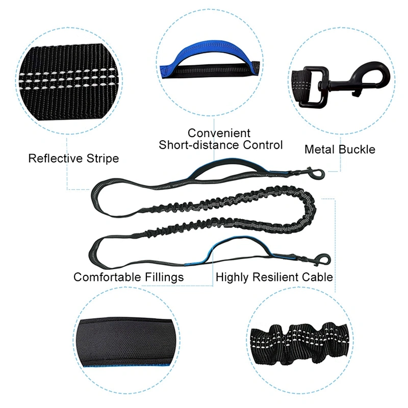 Pet Running Traction Adjustable pet guide Belt Exercise Fitness Running Traction Rope Reflective Elastic leash Walking Dog
