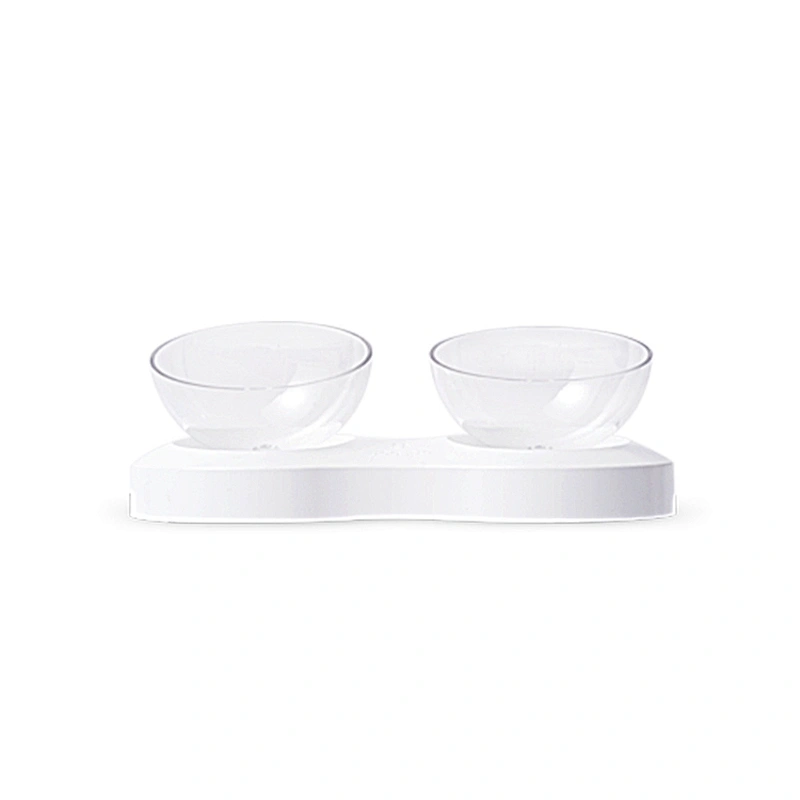 Cute Design Elevated Plastic Pet Cat Dog Water Food Snack Bowl Protect Cervical Spine