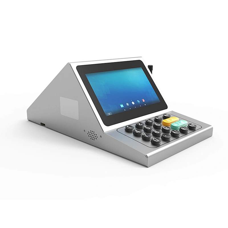 Two Screen Android Pos System With Button Scanner NFC