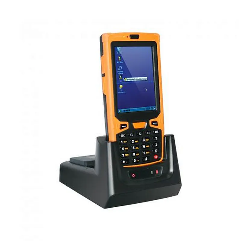 WinCE 6.0 3.5 Inch Handheld Barcode Scanner PDA With Charging Dock