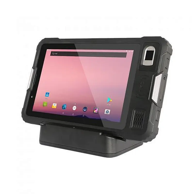 8 Inch Barcode Scanner Industrial Tablet Android PDA 4G WIFI RFID NFC Fingerprint