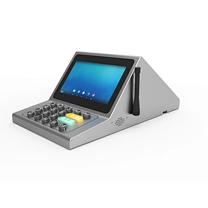Two Screen Android Pos System With Button Scanner NFC