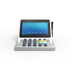 Two Screen Android Pos System With Button Scanner NFC