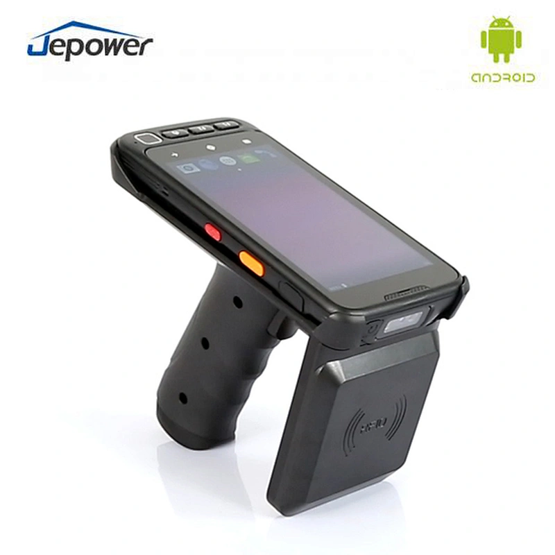 Android 9.0 Fingerprint Touch Screen 5 Inch Handheld Barcode Scanner PDA