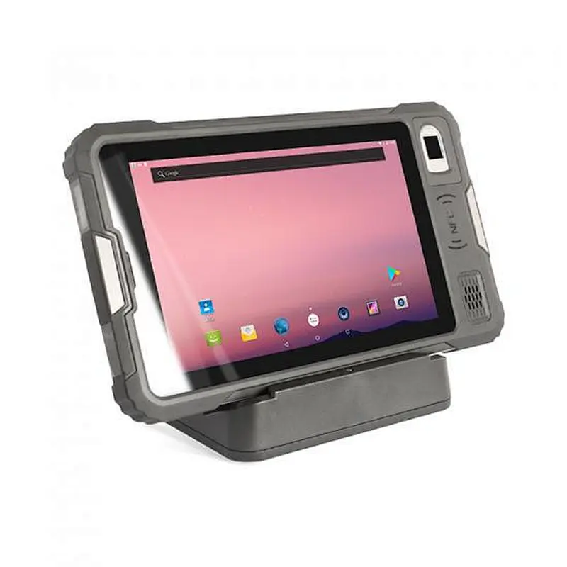 8 Inch Barcode Scanner Industrial Tablet Android PDA 4G WIFI RFID NFC Fingerprint