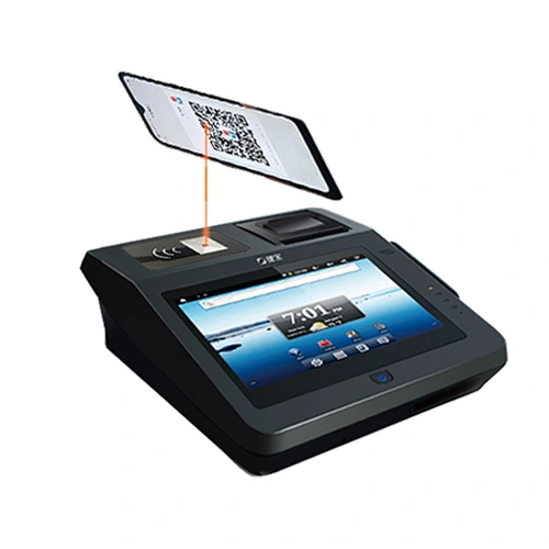 All In One Large Touch Screen Android POS Terminal With Printer And Barcode Scanner
