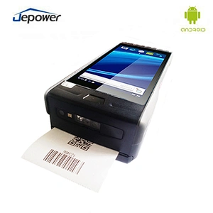 Android8.1/9.0 Barcode Scanner 5.5 Inch NFC With Thermal Printer