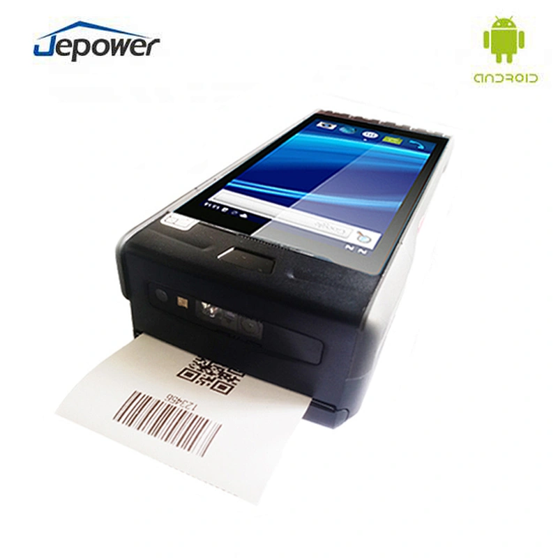 Android8.1/9.0 Barcode Scanner 5.5 Inch NFC With Thermal Printer