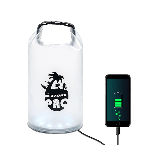 ZTARX LED solar Lighting Waterproof foldable handbag