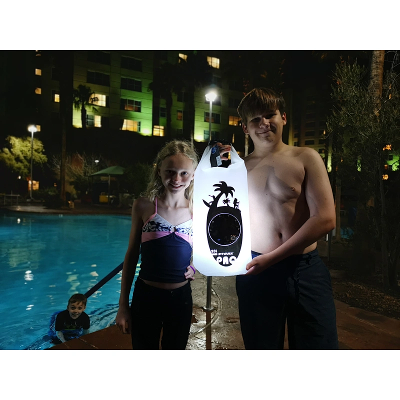 Ztarx 2.0 Two-side led Waterproof Backpack Dry bag with Power Bank and lighting