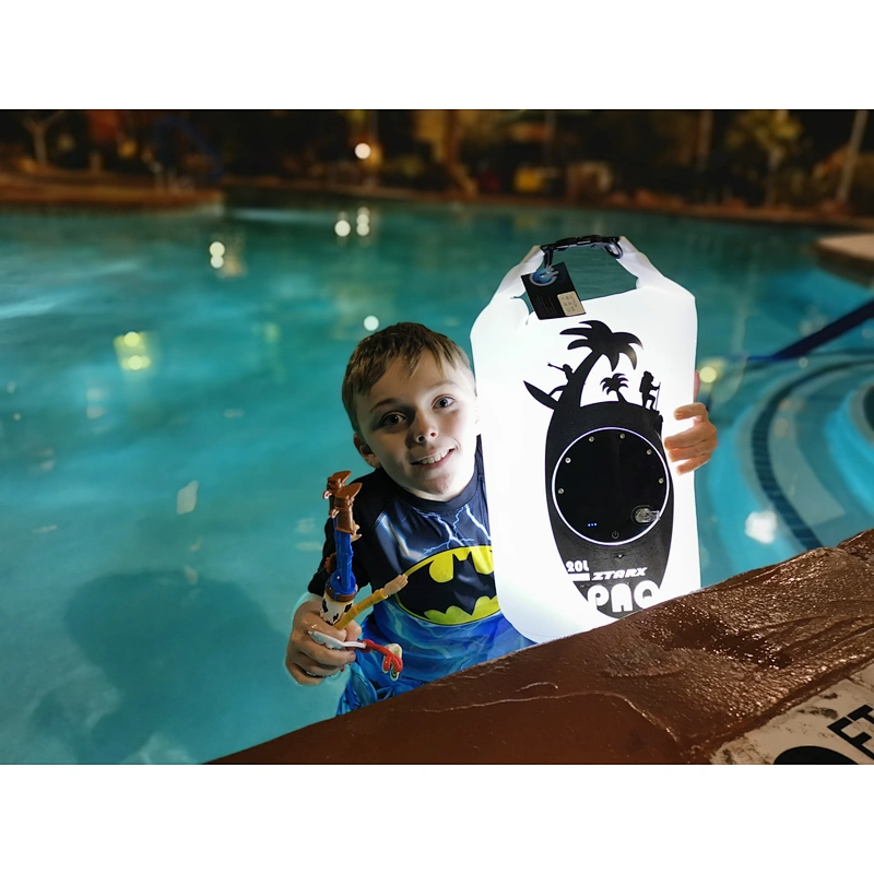 Ztarx 2.0 Two-side led Waterproof Backpack Dry bag with Power Bank and lighting