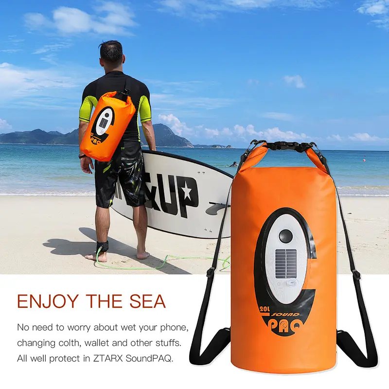 ZTARX Waterproof Mutifunctional Music and Light Dry Bag