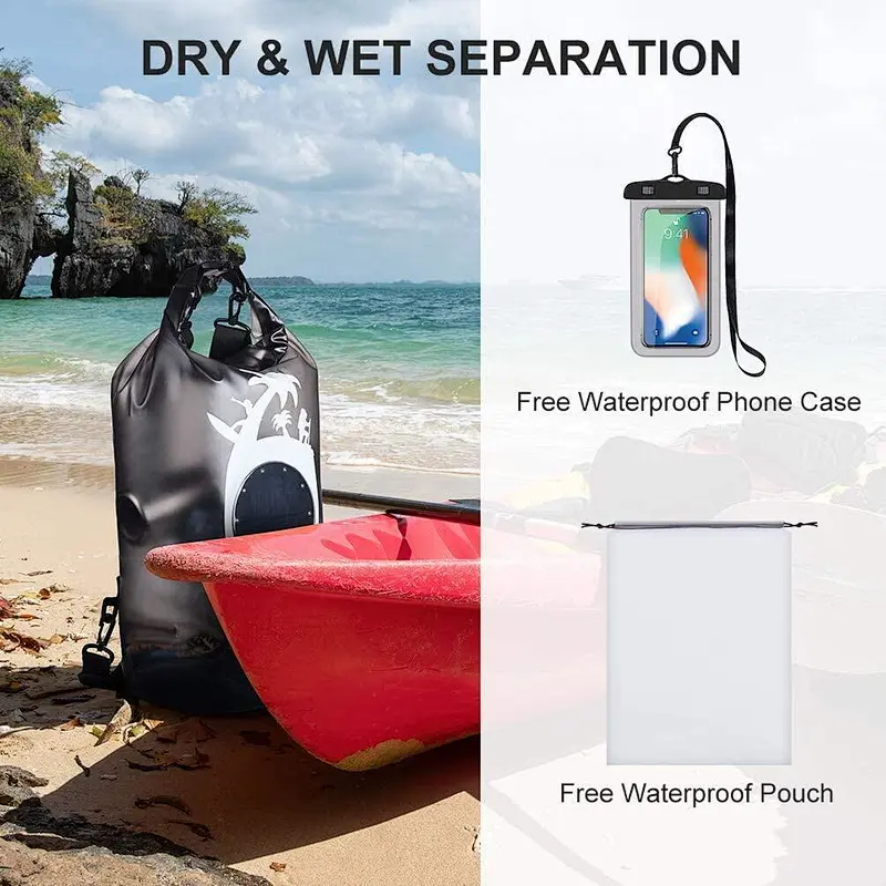 Ztarx 2.0 Two-side led Waterproof Backpack Dry bag with Power Bank and lighting
