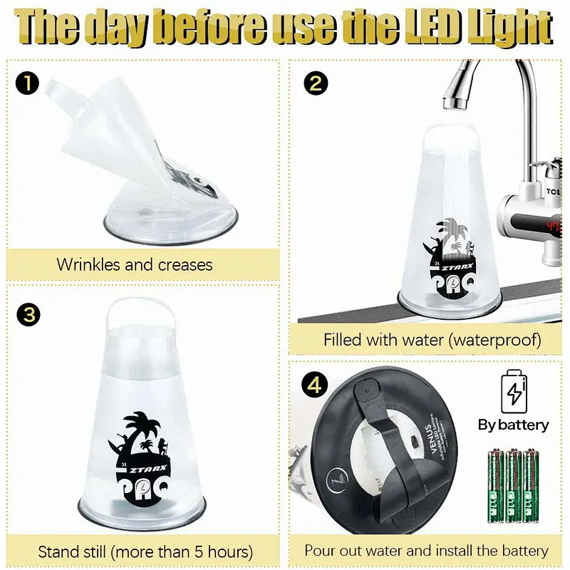 ZTARX LED DIY AAA-Battery Candle Light Bag