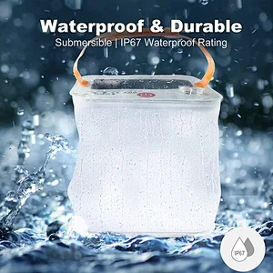 ZTARX Solar&USB Inflatable Camping Lantern Light