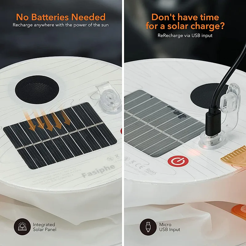 Factory patent Inflatable Solar Camping Lantern bluetooth solar Speaker