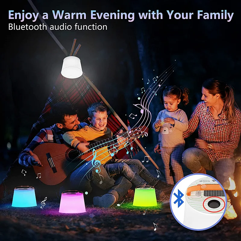Factory patent Inflatable Solar Camping Lantern bluetooth solar Speaker