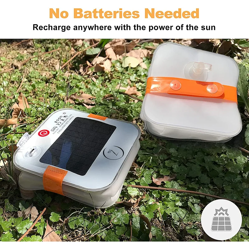 ZTARX Solar&USB Inflatable Camping Lantern Light