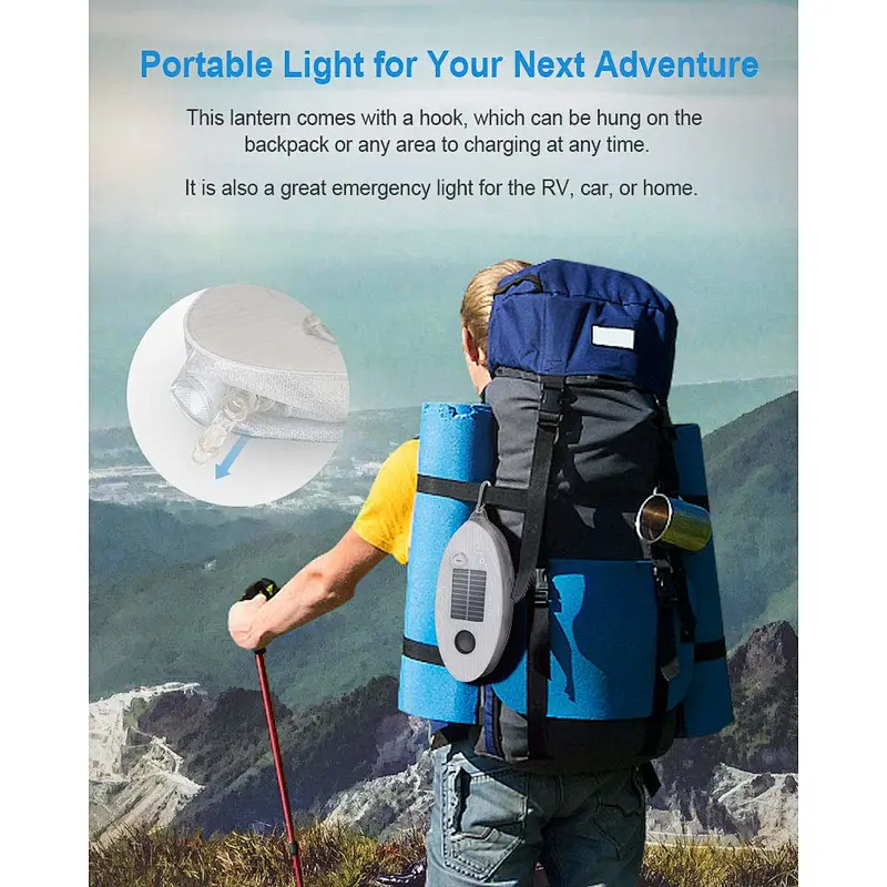 ZTARX Inflatable Solar Light Reliable Camping and Emergency Inflatable Solar Lantern with Bonus Inflating Pump Inflatable Solar Lantern Inflatable Solar Light Emergency Inflatable Solar Lantern