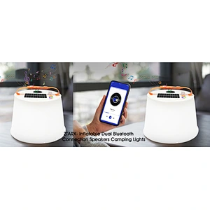 Ztarx Dual Bluetooth Speaker Inflatable Multifunctional Camping Light