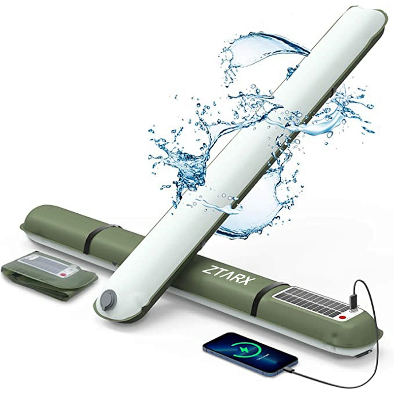 Ztarx Solar & USB Charging Built-in Battery Inflatable LED Tube Camping Light