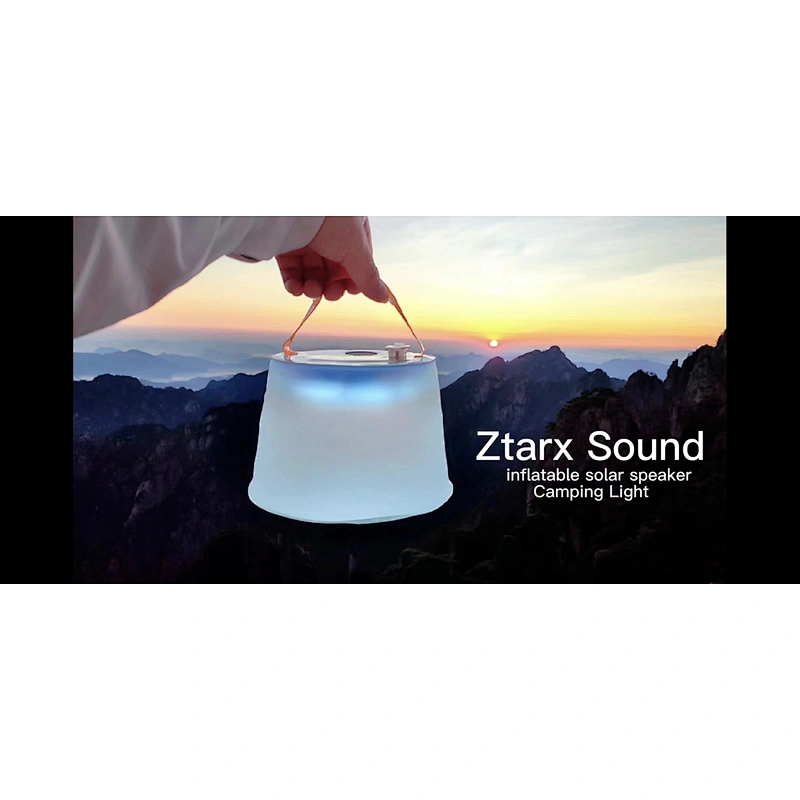 Ztarx Dual Bluetooth Speaker Inflatable Multifunctional Camping Light
