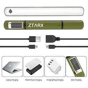 ZTARX inflatable solar tube light camping lantern