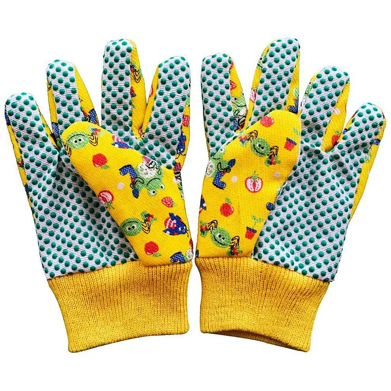 Wholesale Kids Safety Cotton Knitting Gardening Gloves