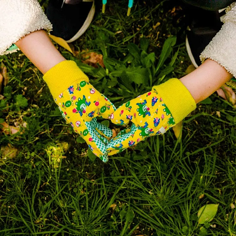 Wholesale Kids Safety Cotton Knitting Gardening Gloves