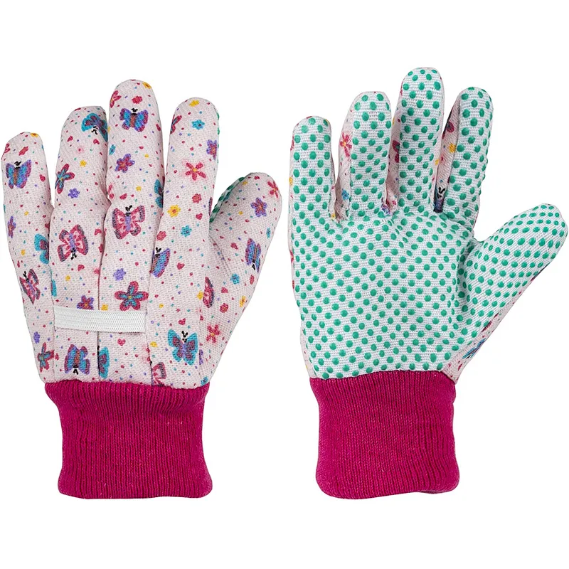 Wholesale Kids Safety Cotton Knitting Gardening Gloves