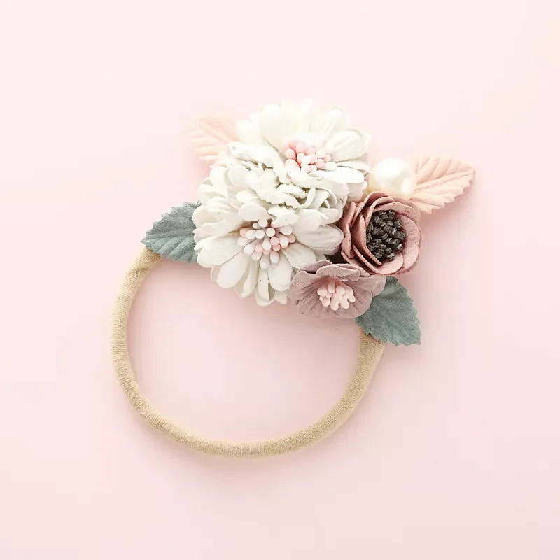 Hot Sale Fashion Hair Accessories New Design Hair Band Fancy Latest Flower Hairbands Designs
