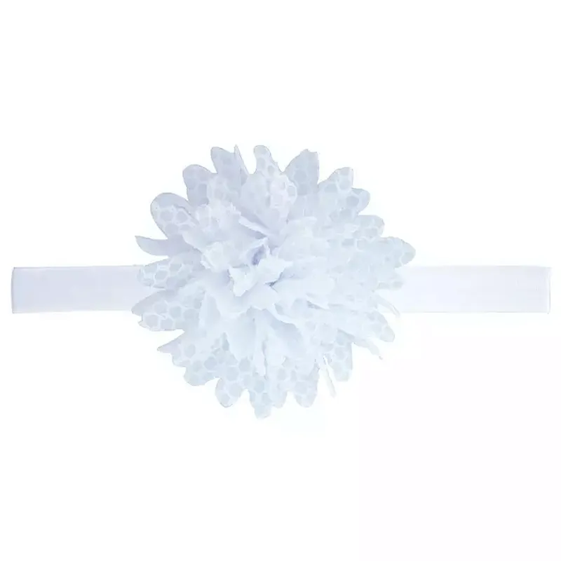 9cm Blended Gauze Headband With Large Flowers For Baby Girls Kids Hair Band Accessories