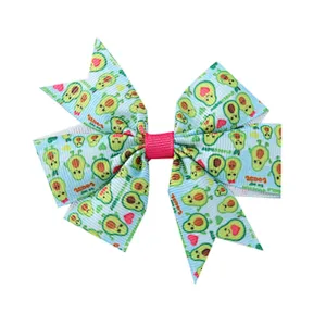 New Children's Jewelry Hot Sale Ribbed With Six Ears Bow Hairpin Headgear