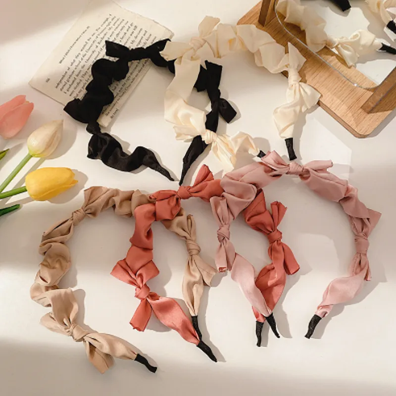 Bow knot super fairy headband summer  hair travel French high skull top autumn and winter forest