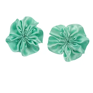 New handmade satin fabric three-dimensional rose flower  flower clothing accessories