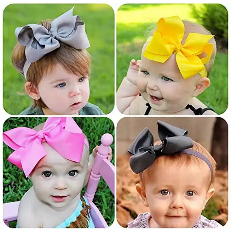 20pcs Baby Girls Hair Bows Headbands 6