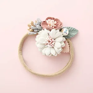 Hot Sale Fashion Hair Accessories New Design Hair Band Fancy Latest Flower Hairbands Designs