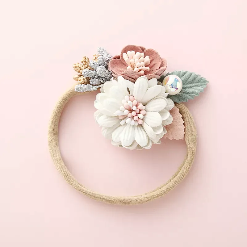 Hot Sale Fashion Hair Accessories New Design Hair Band Fancy Latest Flower Hairbands Designs
