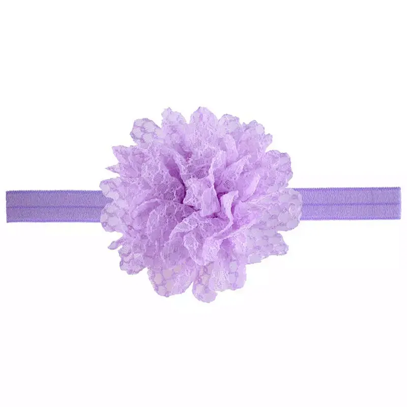 9cm Blended Gauze Headband With Large Flowers For Baby Girls Kids Hair Band Accessories