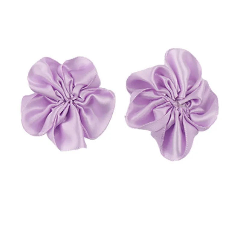 New handmade satin fabric three-dimensional rose flower  flower clothing accessories